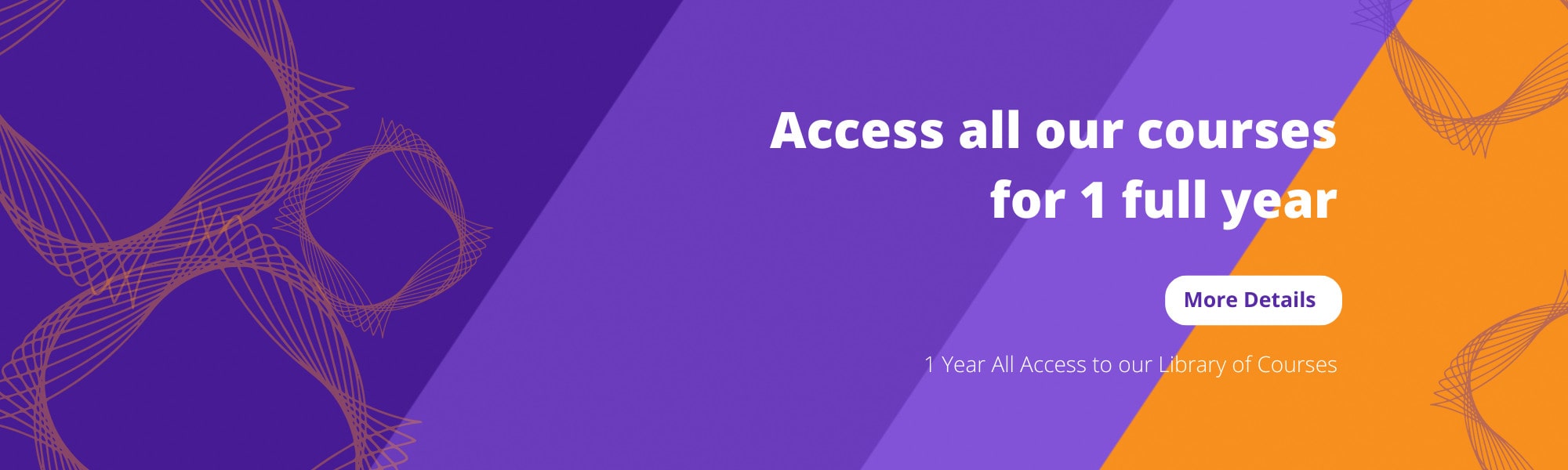 1 Full Year of Library Access to all our courses